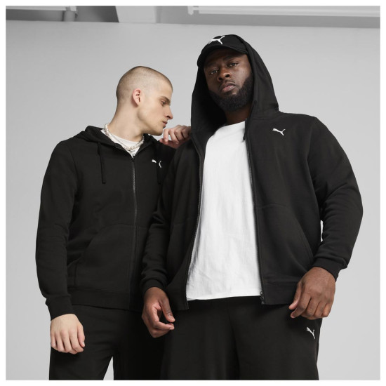 Puma Ανδρική ζακέτα Essentials Small Puma Logo Full-Zip Fleece Hoodie